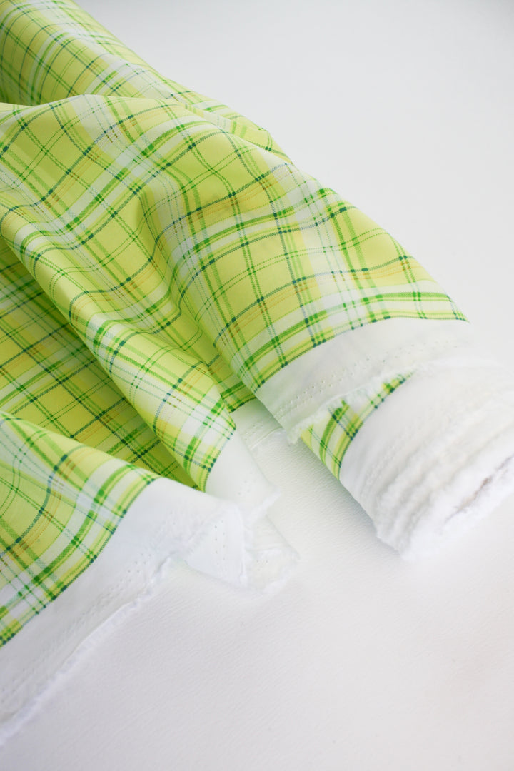 Imogen - Cotton Poplin | Lime Spritz Remnant (1.8M)