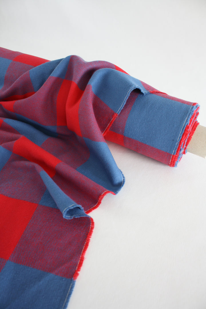 Lyon - Yarn-Dyed French Flannel | Crimson