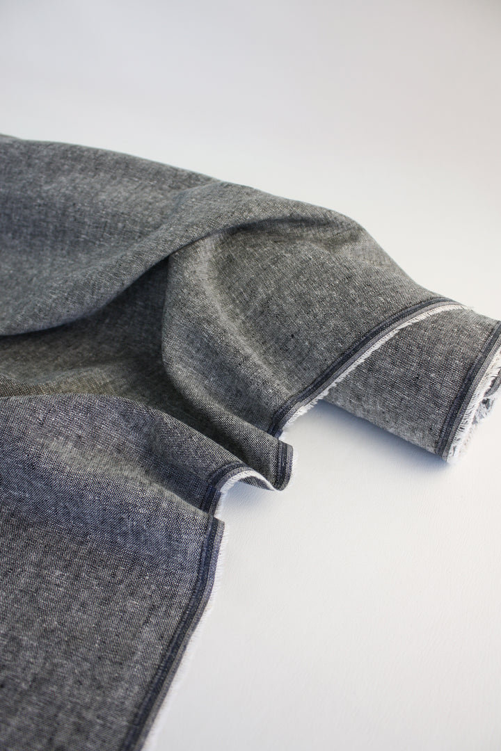 Bolsena - Birdseye Linen | Salt & Pepper