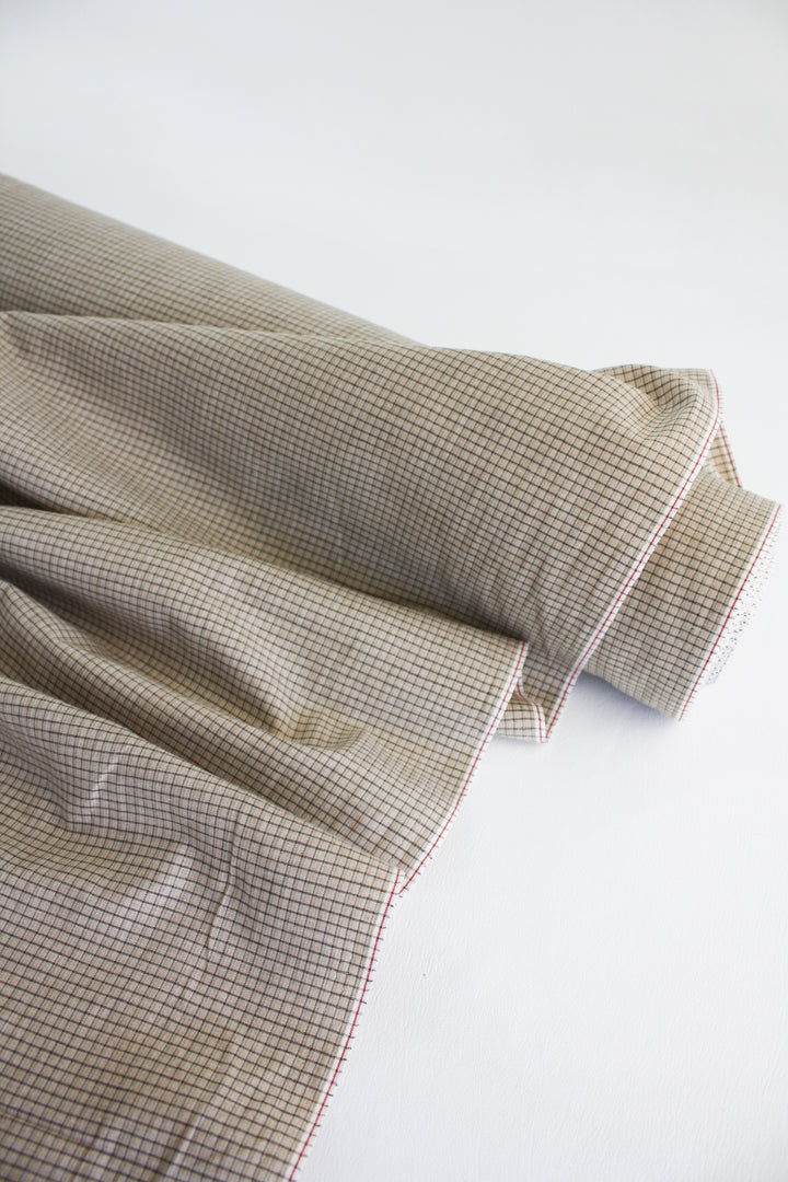 Selvedge Shirting - Japanese Yarn Dyed Check | Oak