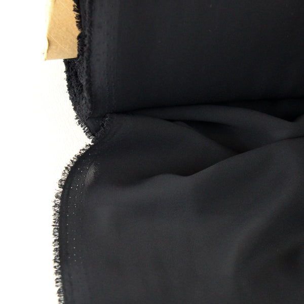 Double Woven Georgette | Black