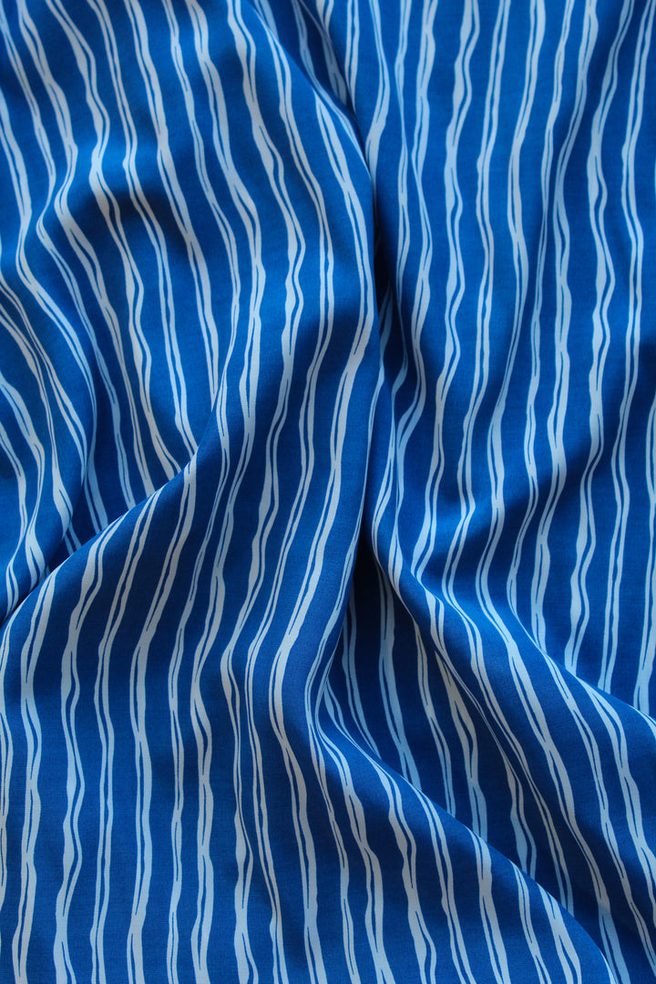 Arai - Printed Viscose | Blue (LAST CUT - 3.3M)