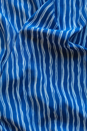 Arai - Printed Viscose | Blue (LAST CUT - 3.3M)