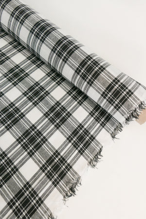 Eleanor - Yarn Dyed Linen Check | Rice