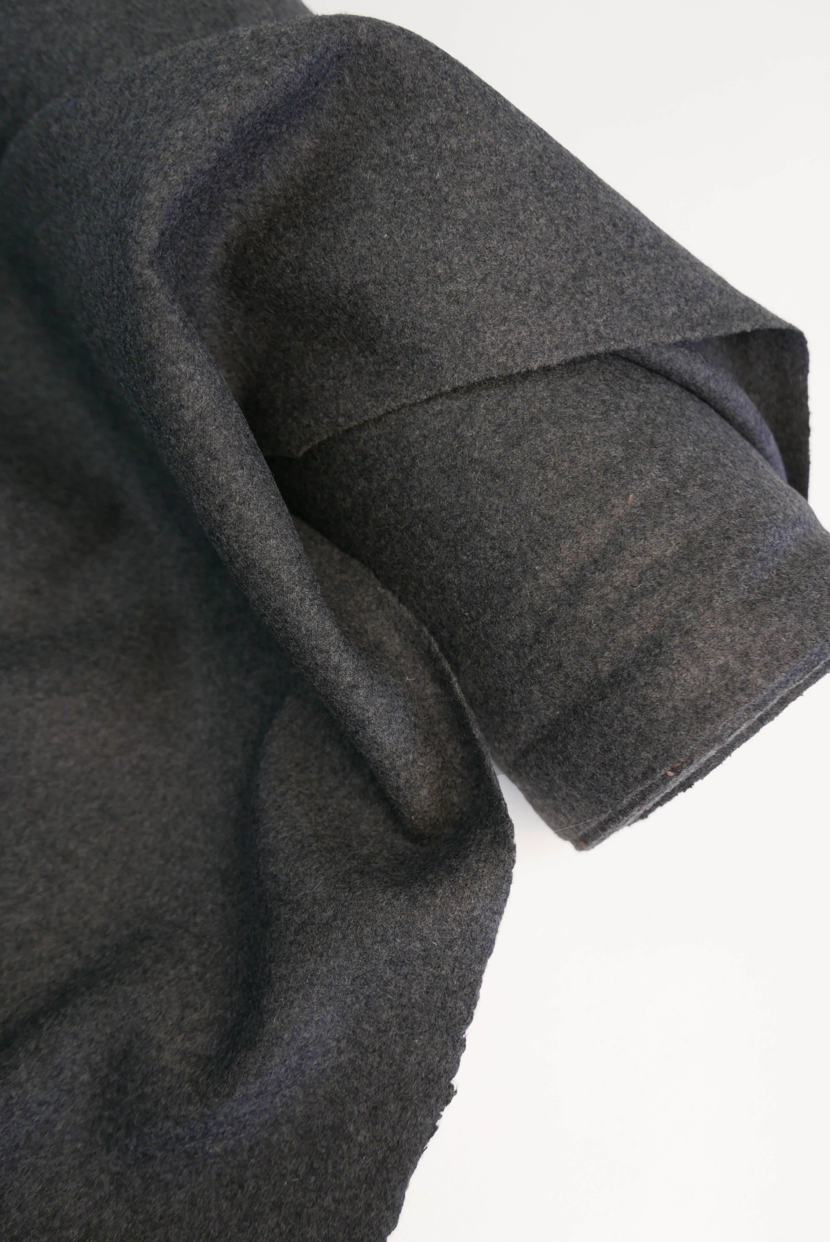 Wool Melton | Charcoal – Drapers Fabrics Wool Melton | Charcoal – Drapers Fabrics