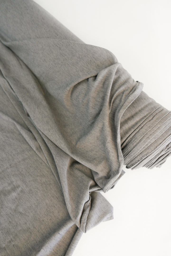 Ex-Designer | Japanese Wool Cotton Knit - Ash Grey