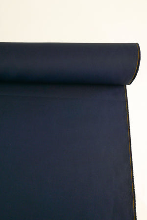 Ex-Designer | Japanese Grosgrain Shirting - Navy