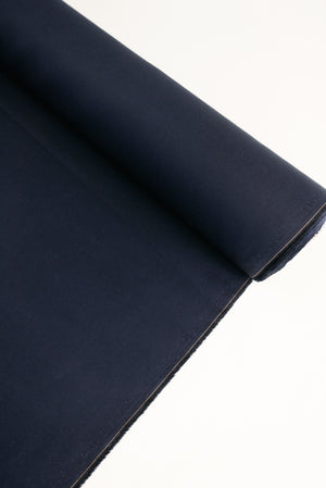 Ex-Designer | Japanese Grosgrain Shirting - Navy