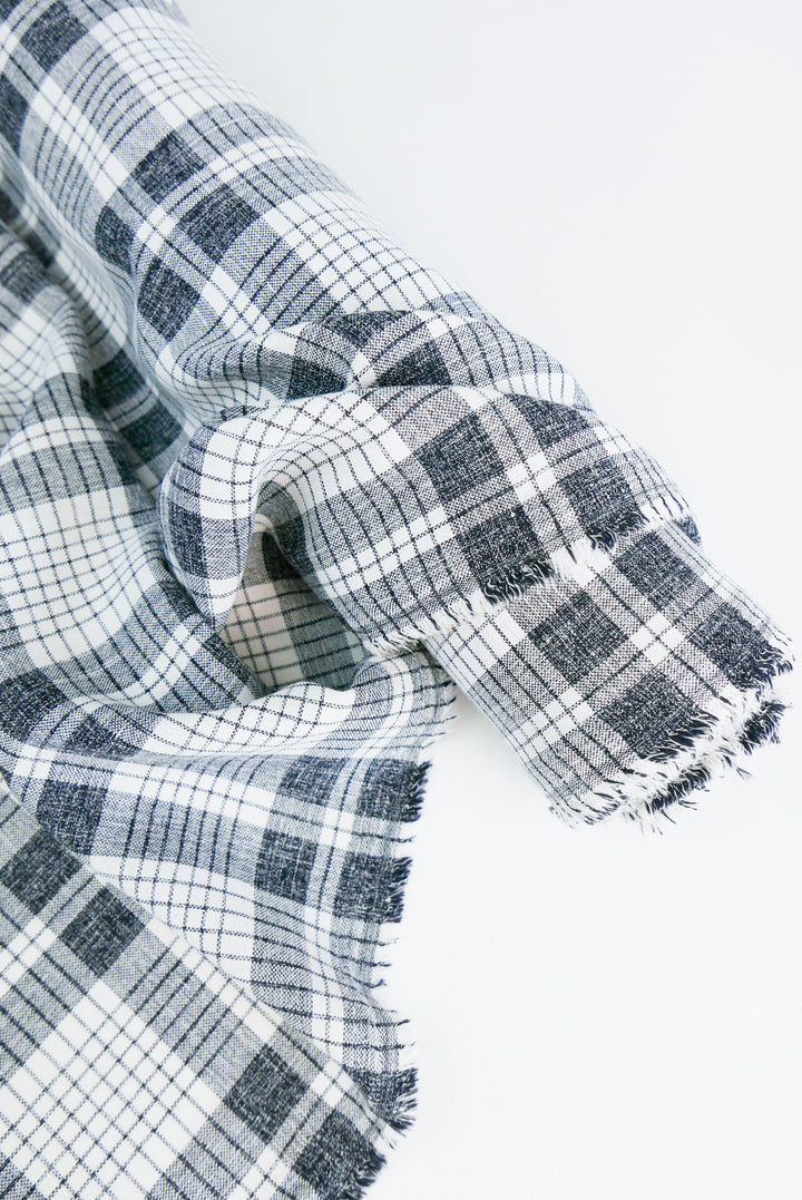 Bella - Yarn Dyed Linen Check | Biro (LAST CUT - 1.5M)