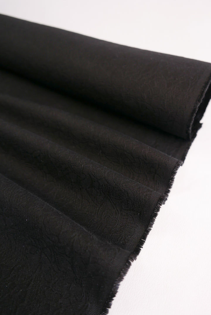 Jasmine - Cotton Jacquard | Classic Black Remnant (1.8M)