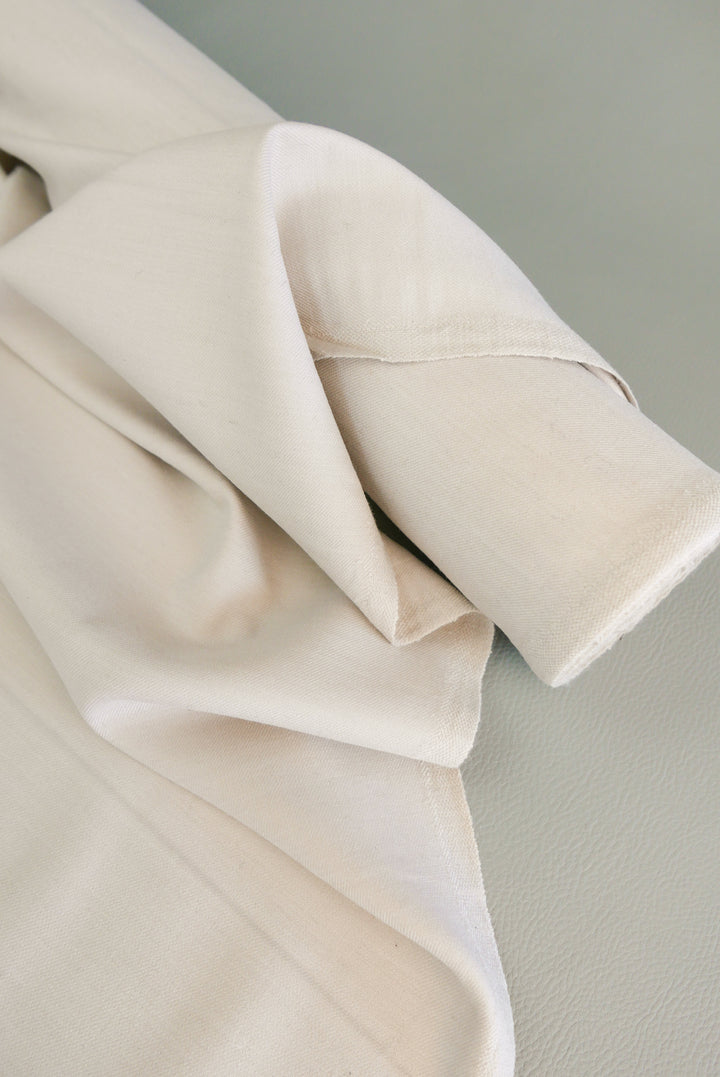 Kyoto - Wool Gabardine | Oyster (LAST CUT - 1.5M)