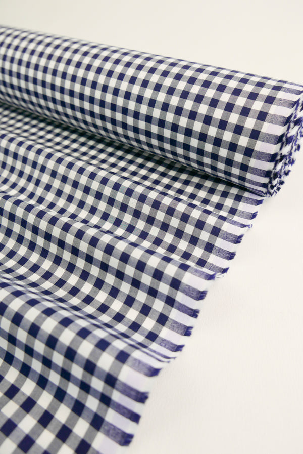 Miley - Supima Cotton Shirting | Navy