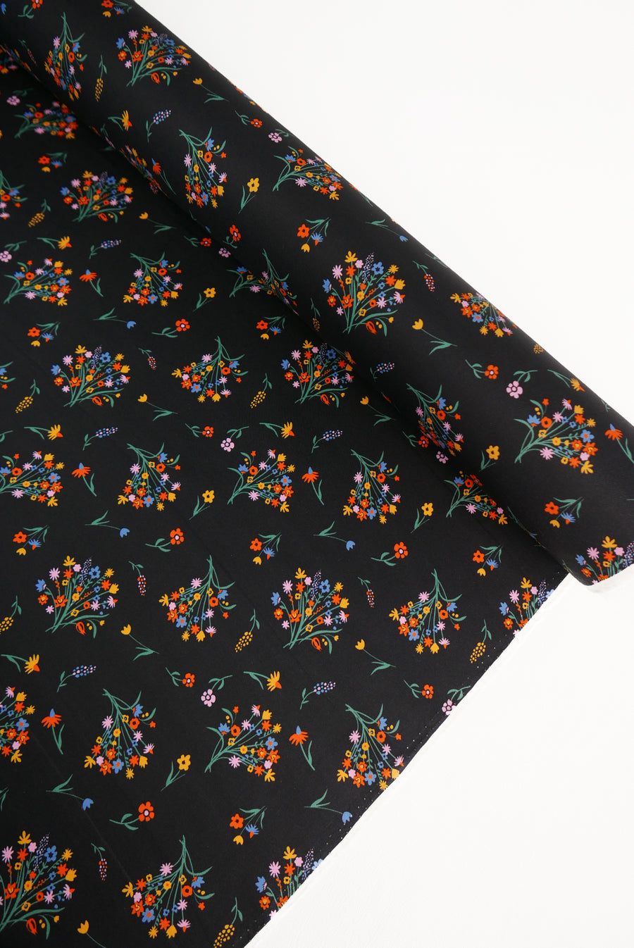 Italian Printed Silk Twill | Bouquet