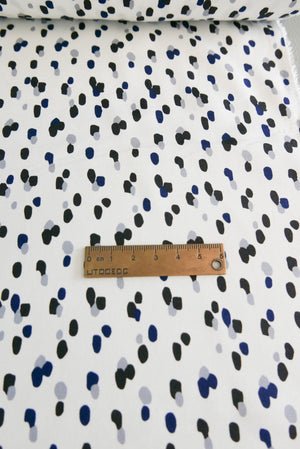 Italian Silk Printed Crepe De Chine | Speckle