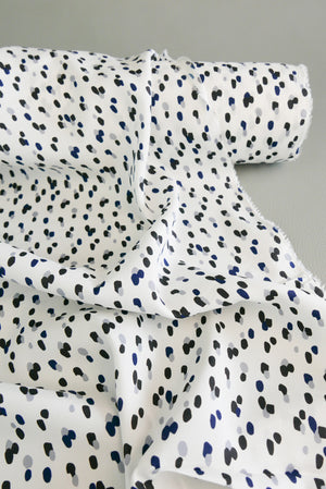 Italian Silk Printed Crepe De Chine | Speckle