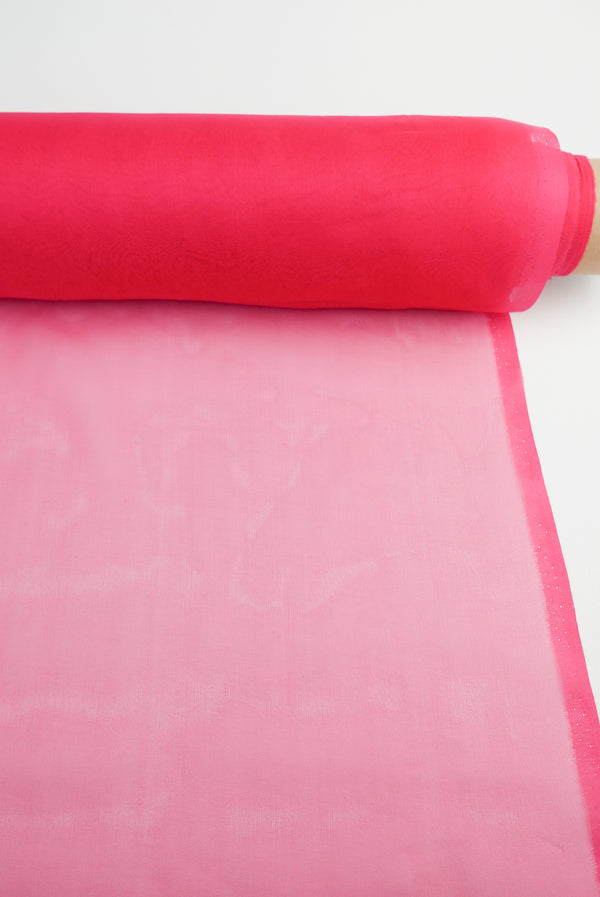 Italian Silk Georgette | Hot Pink