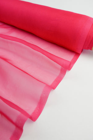 Italian Silk Georgette | Hot Pink