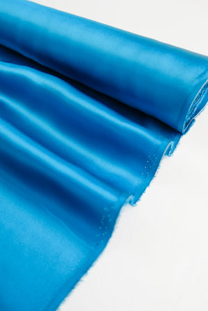 Italian Silk Satin | Azure (LAST CUT - 1M)