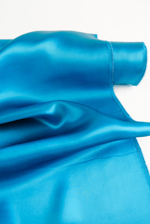 Italian Silk Satin | Azure (LAST CUT - 1M)