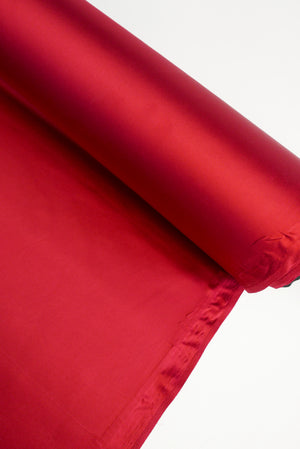 Italian Bonded Silk Satin | Scarlet