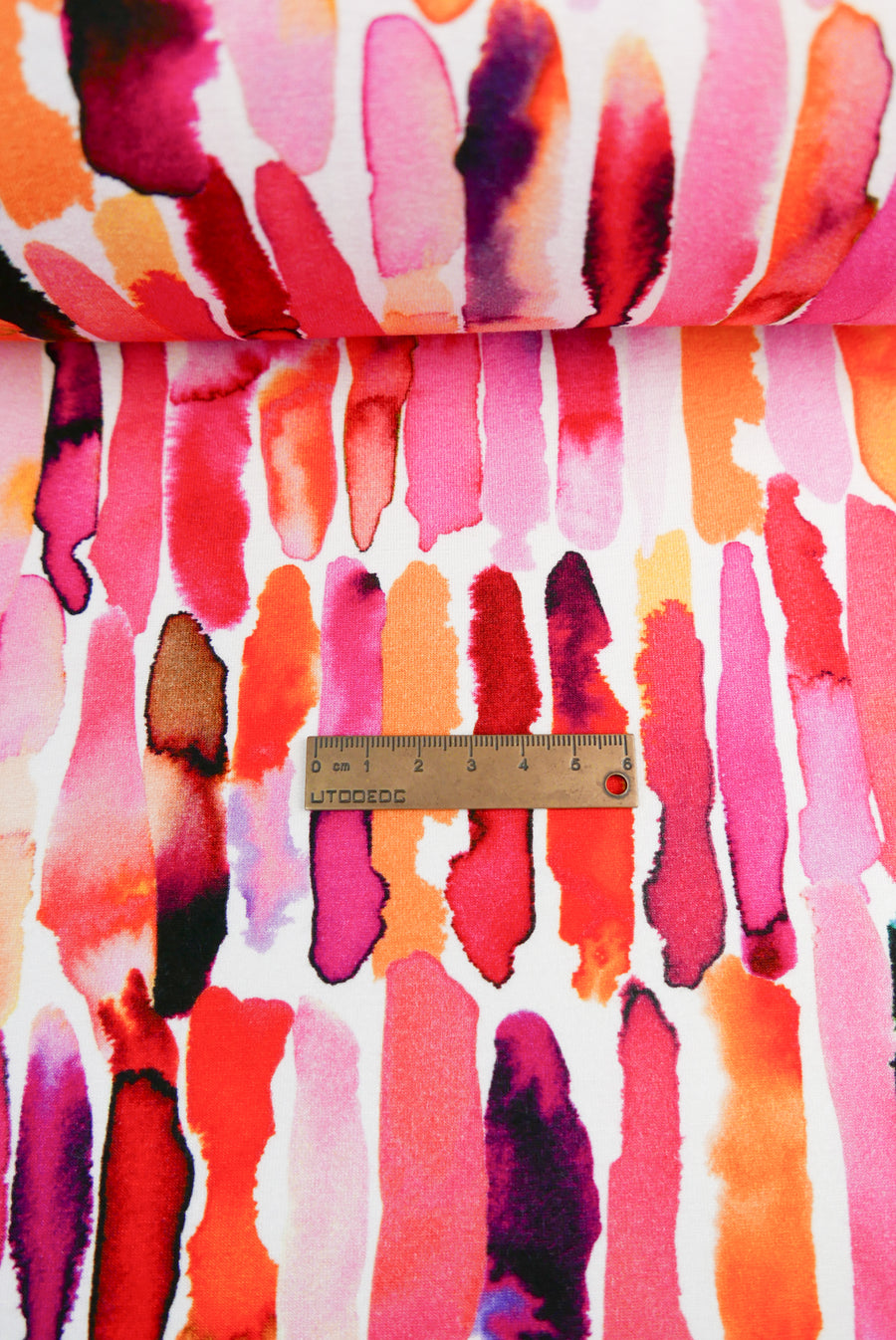 Cefalu - Printed Viscose Knit | Lipstick