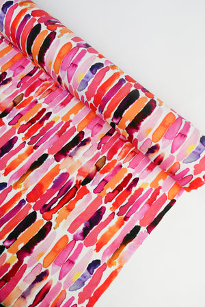 Cefalu - Printed Viscose Knit | Lipstick