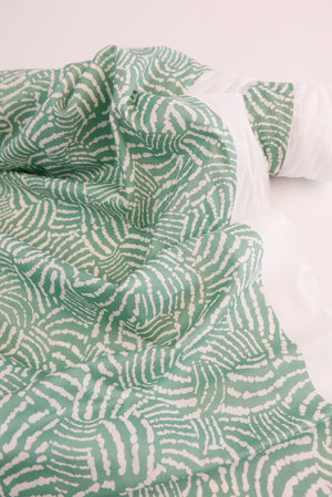 Margot - Printed Cotton Voile | Seafoam