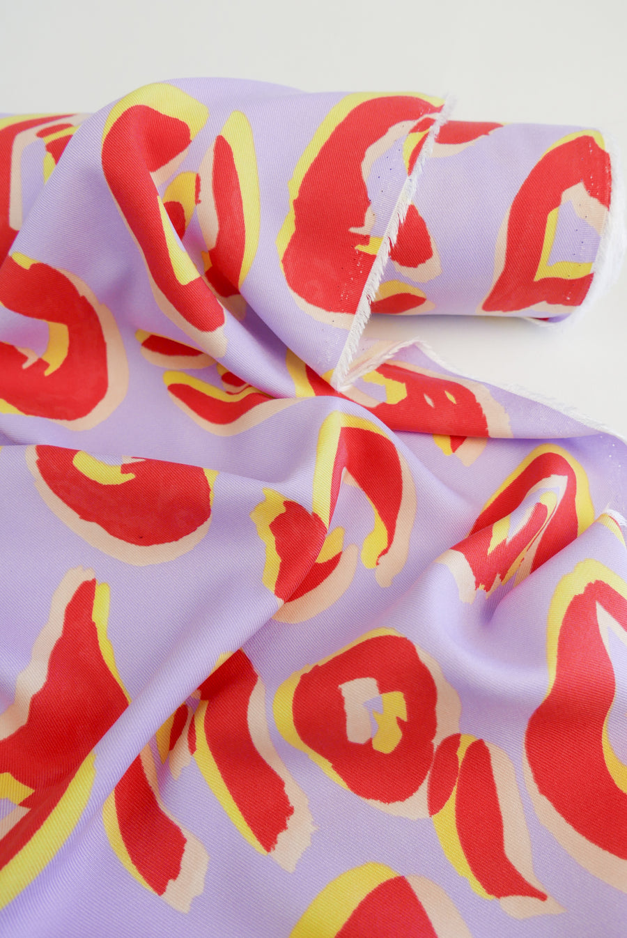 Thelma - Printed Viscose Twill | Electric Lilac