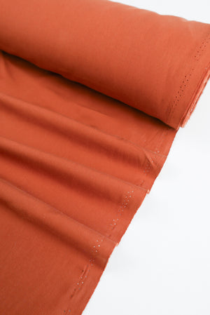 Laundered Cotton Poplin | Terracotta