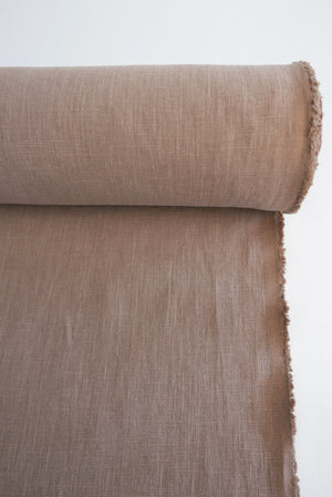 Jillian - Italian Crosshatch Linen | Cappuccino