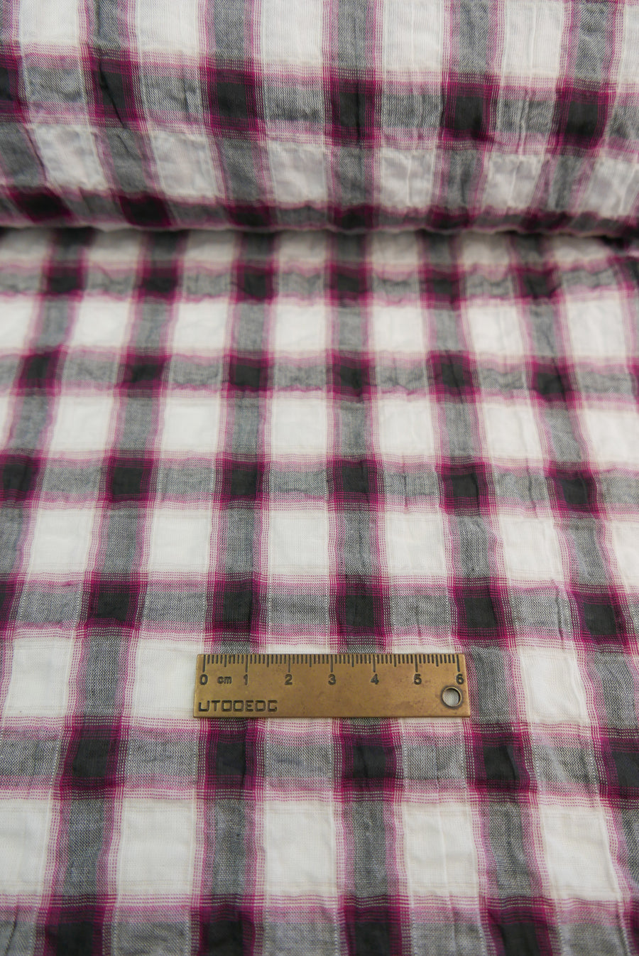 Parfait - Seersucker Cotton Check | Boysenberry