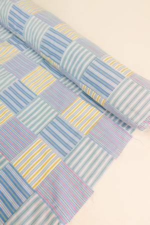 Kami - Japanese Patchwork Shirting | Lemon