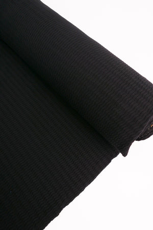 Lightning Jacquard - Cotton Knit | Classic Black