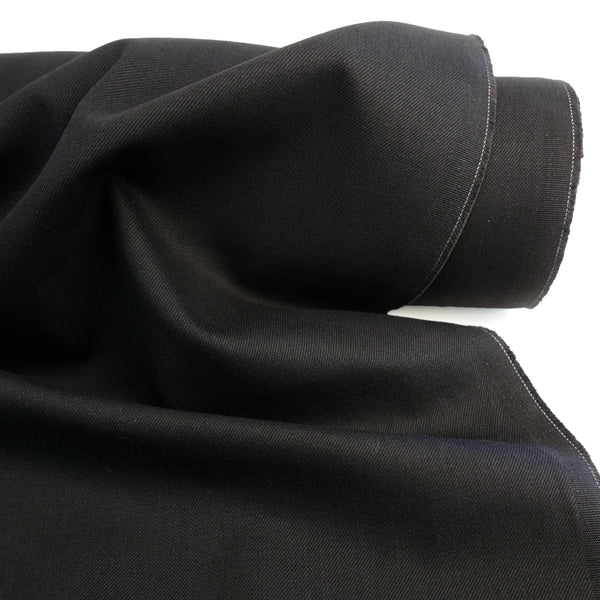 Kuroki #607 - Japanese Organic Non-Stretch Denim | Black