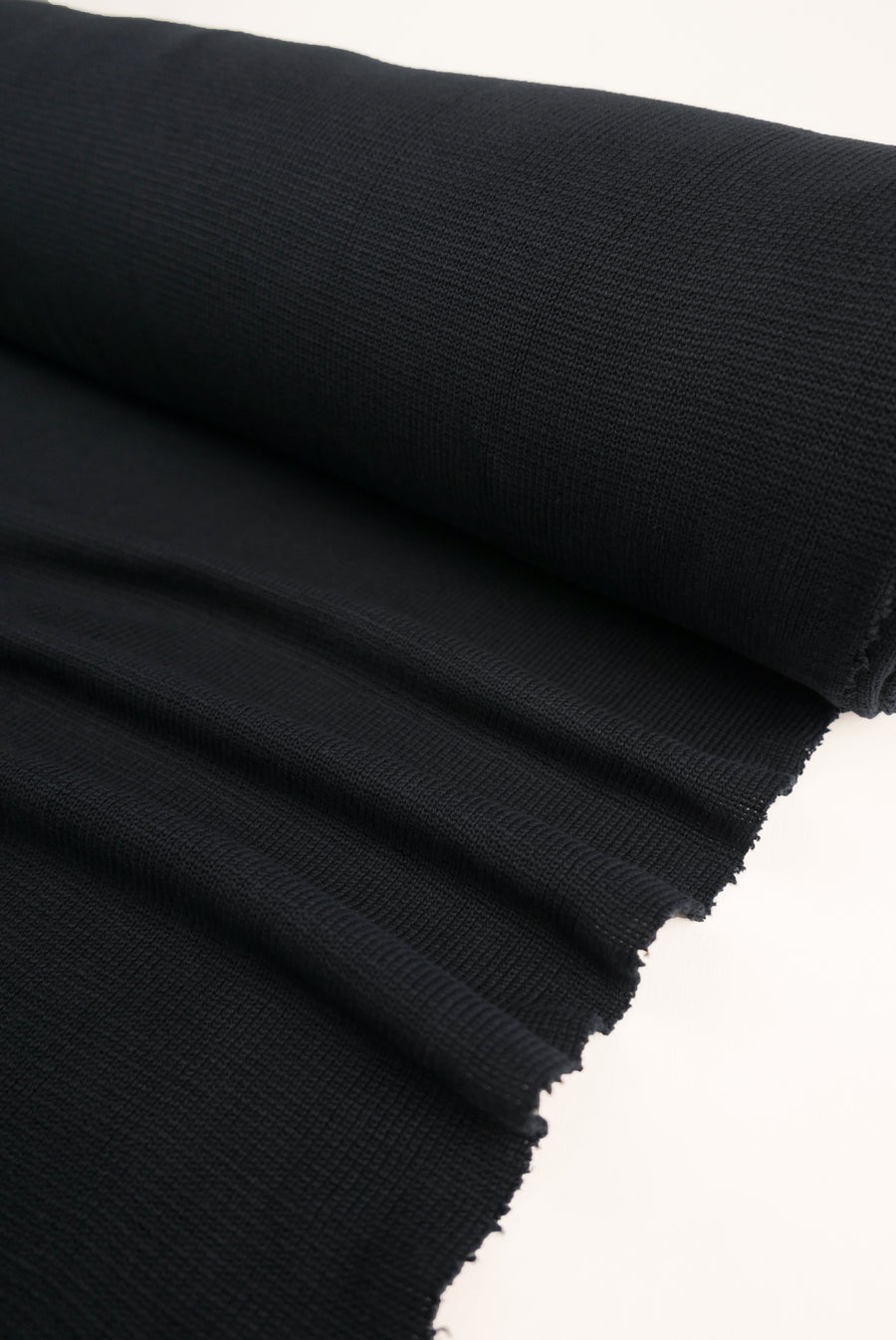 Waffle Cotton Knit | Black