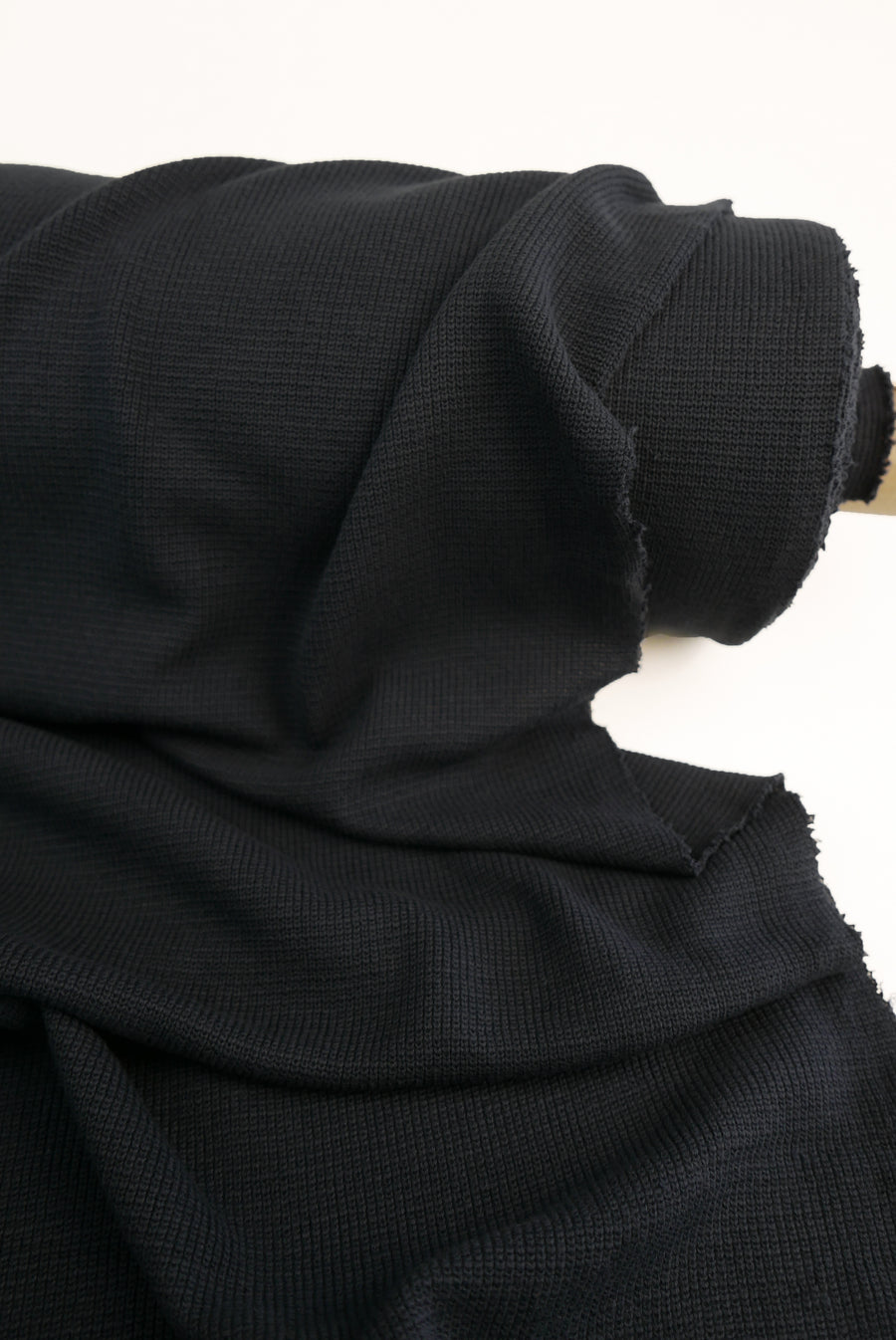 Waffle Cotton Knit | Black