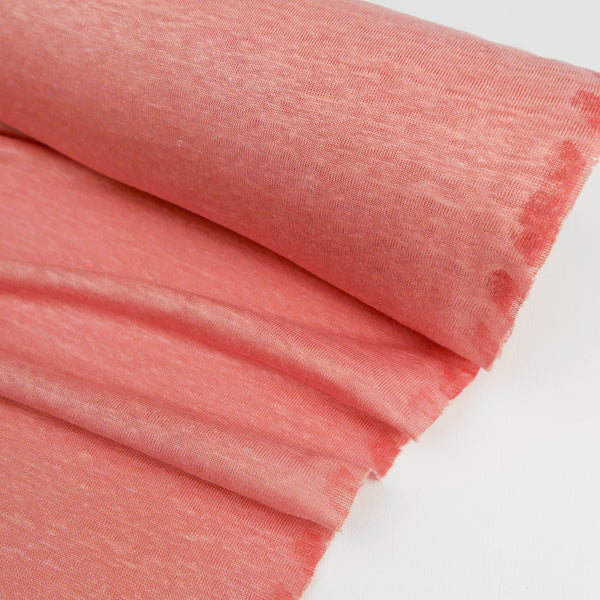 Claire - Japanese Linen Knit | Peach (LAST CUT - 1.5M)