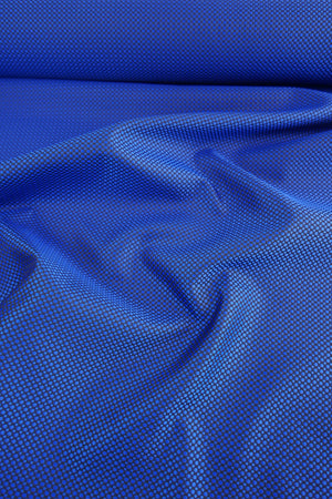 Archival French Basketweave Jacquard | Electric Blue