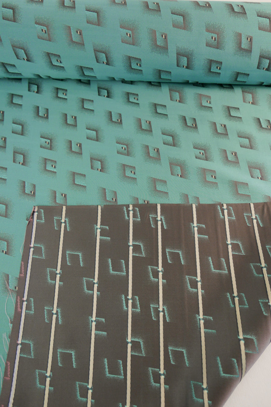 Archival French Jacquard | Aqua