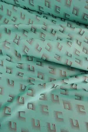 Archival French Jacquard | Aqua