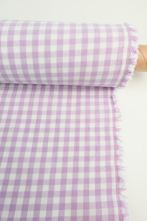 Shepherd Check - Linen Cotton | Lavender