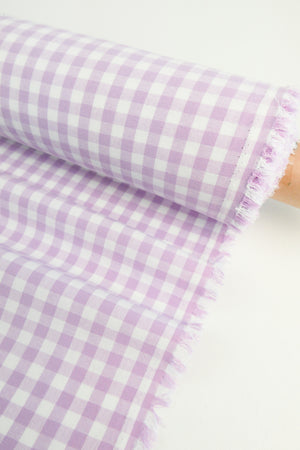 Shepherd Check - Linen Cotton | Lavender