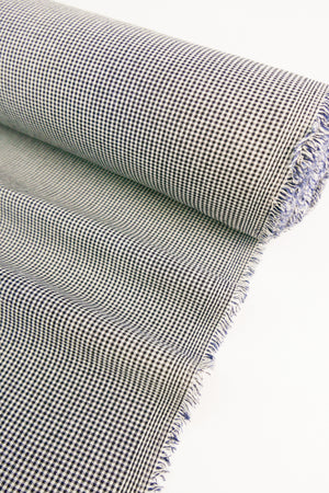 Pin Check - Linen Cotton | Sesame