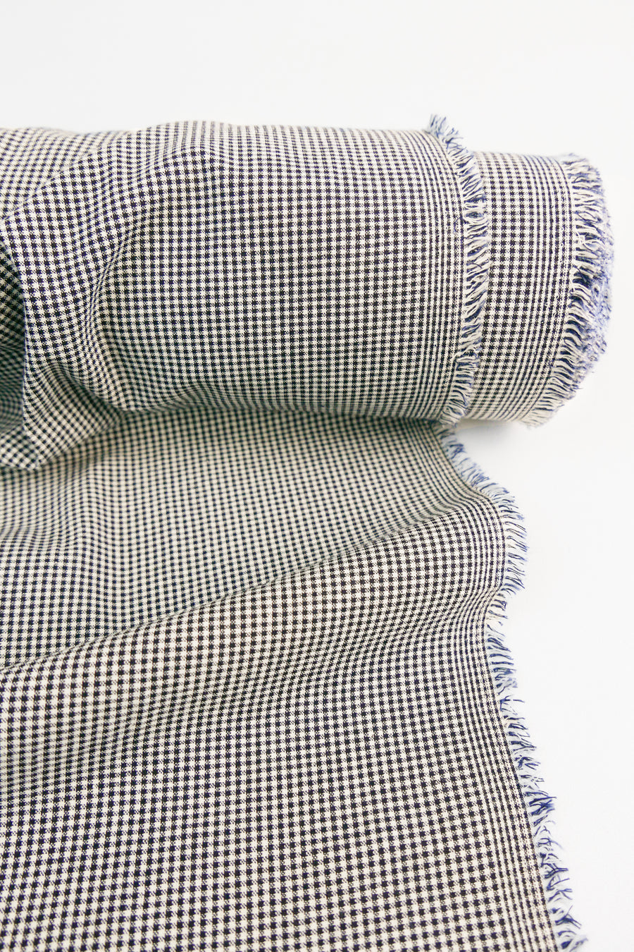 Pin Check - Linen Cotton | Sesame