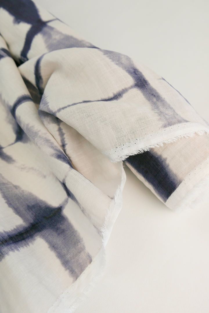 Leopold - Linen Tie Dye | Maritime Blue (LAST CUT - 1.6M)