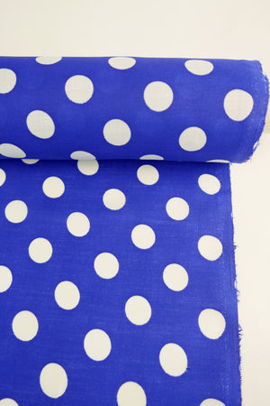 Bowie - Printed Linen | True Blue