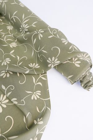 Ex-Designer Silk Crepe | Olive Green (LAST CUT - 1.6M)