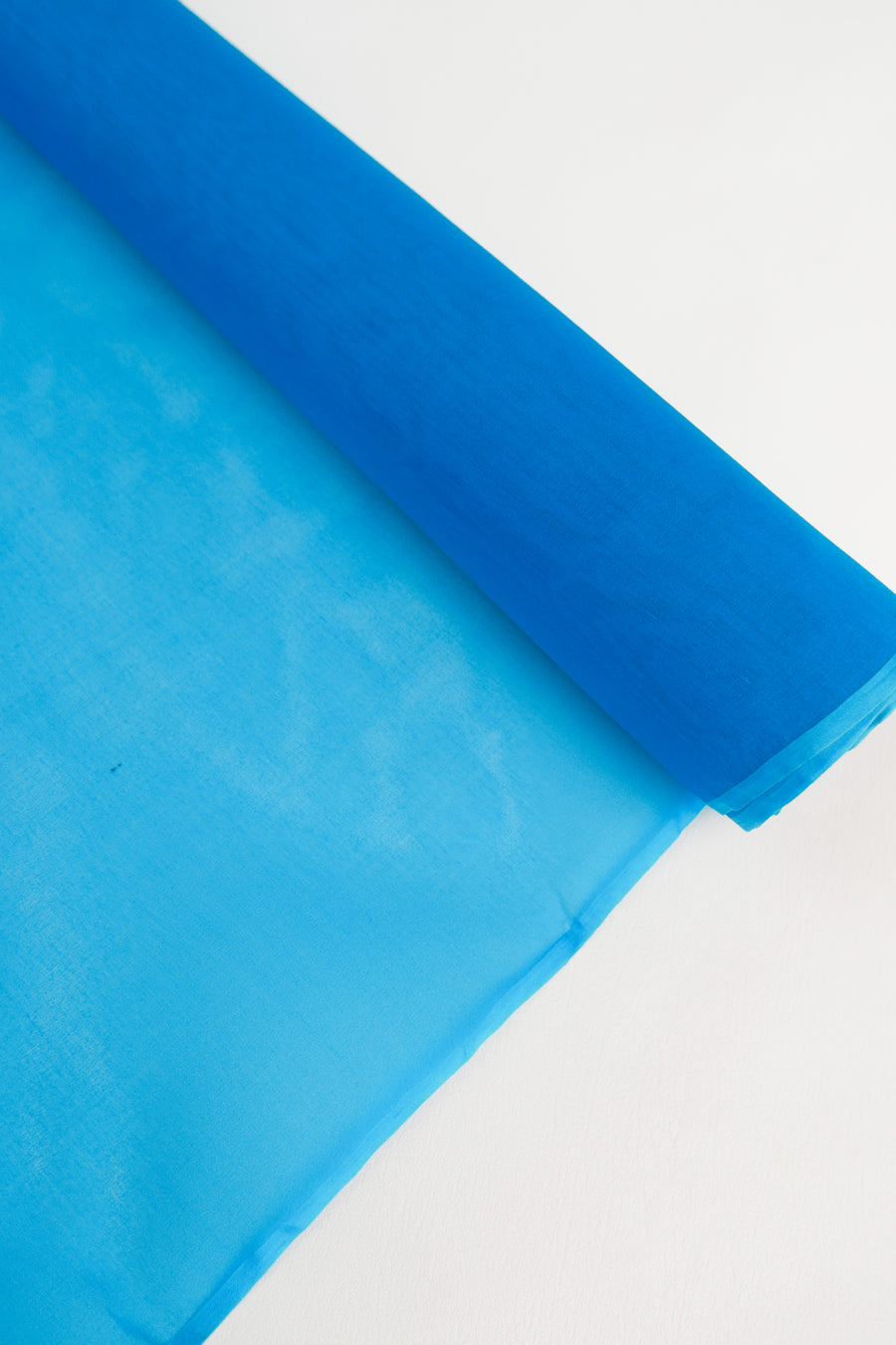 Ex-Designer Polished Silk Organza | Sky Blue