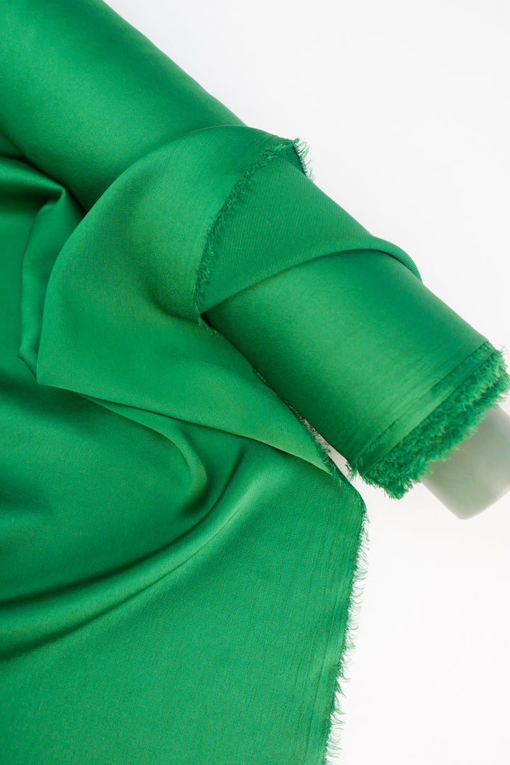 Poly Crepe De Chine | Emerald