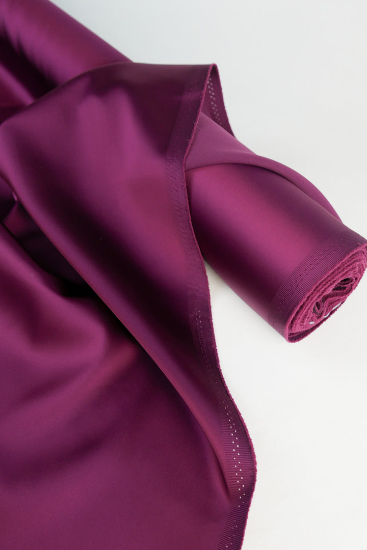 Nadine - Stretch Satin | Plum